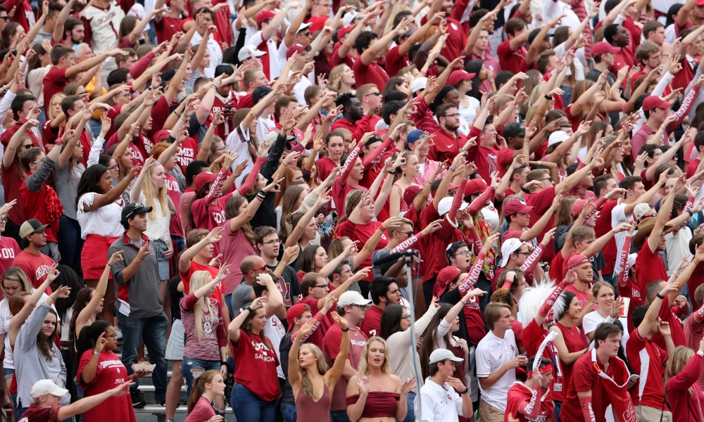 OU Fans at a Football Game
